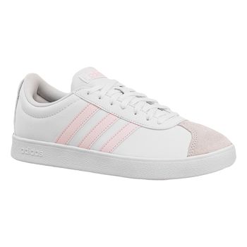 Tenis-Casual-Branco-e-Rosa-VL-Court-Base-|-Adidas-Tamanho--33---Cor--BRANCO-0